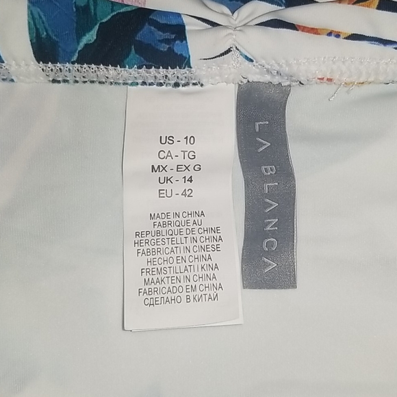 WAS $ 64 LA BLANCA In The Moment Banded Hipster Bikini Bott - Picture 13 of 16